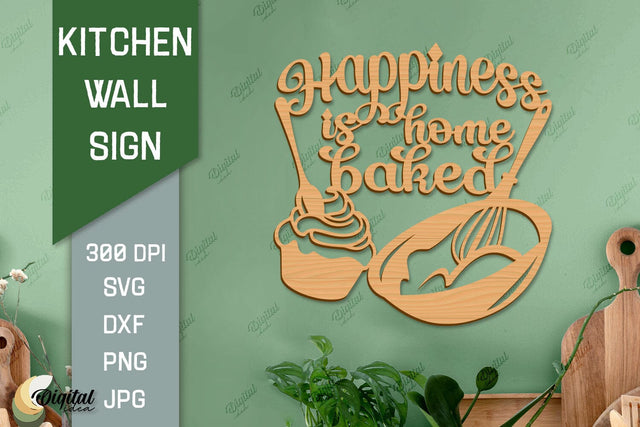 Kitchen Paper Cut. Kitchen Wall Decor Laser Cut SVG 3D Paper Evgenyia Guschina 