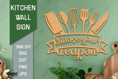 Kitchen Paper Cut. Kitchen Wall Decor Laser Cut SVG 3D Paper Evgenyia Guschina 