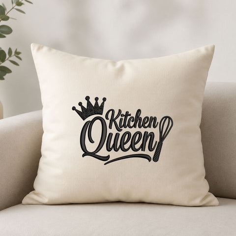Kitchen Queen Machine Embroidery Design – Crown Whisk Cooking Chef Embroidery File Embroidery/Applique DESIGNS PatternFeed8 