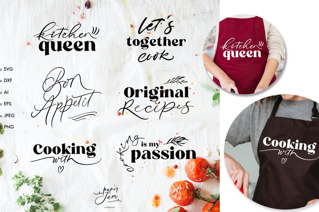 Kitchen quotes SVG Kitchen apron SVG Cutting board svg SVG Paperjamlab 