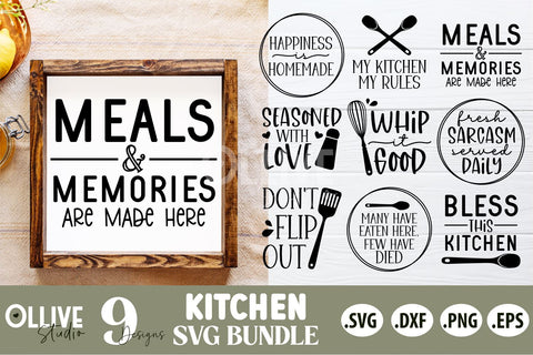 Kitchen Sign Making SVG Bundle | Kitchen Sign SVG SVG Ollive Studio 