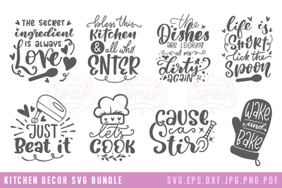 Kitchen Sign SVG Bundle | Farmhouse SVG SVG dapiyupi store 