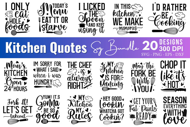 Kitchen SVG Bundle SVG Regulrcrative 