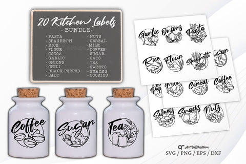 Kitchen Svg, Kitchen Labels Svg, Pantry Label Svg Bundle, Pantry Labels Svg SVG Artinrhythm shop 