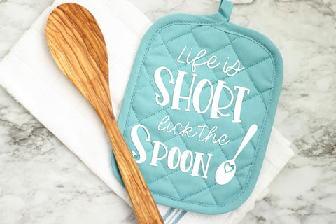 Kitchen SVG | Life Is Short Lick the Spoon SVG B Renee Design 