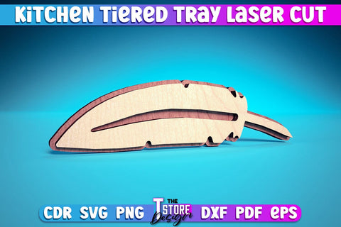 Kitchen Tiered Tray Laser Cut | Tiered Tray Laser Cut Design | CNC Files SVG The T Store Design 