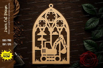 Kitchen Tools Gothic Arch Laser Cut SVG File SVG Regulrcrative 