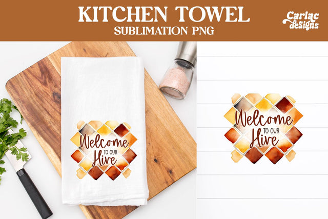 Kitchen Towel Sublimation Sublimation Carla C Designs 