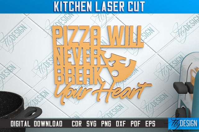 Kitchen Wall Sign | Wall Inscription Template | Kitchen Décor | CNC File SVG Fly Design 