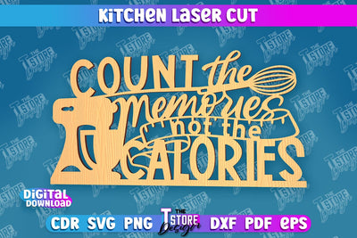 Kitchen Wall Sign | Wall Inscription Template | Kitchen Décor | CNC File SVG The T Store Design 