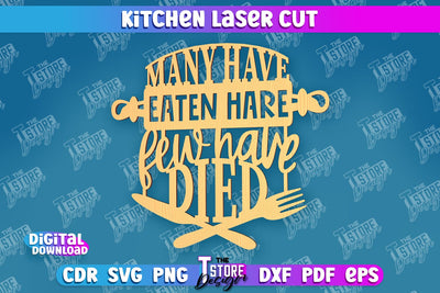 Kitchen Wall Sign | Wall Inscription Template | Kitchen Décor | CNC File SVG The T Store Design 