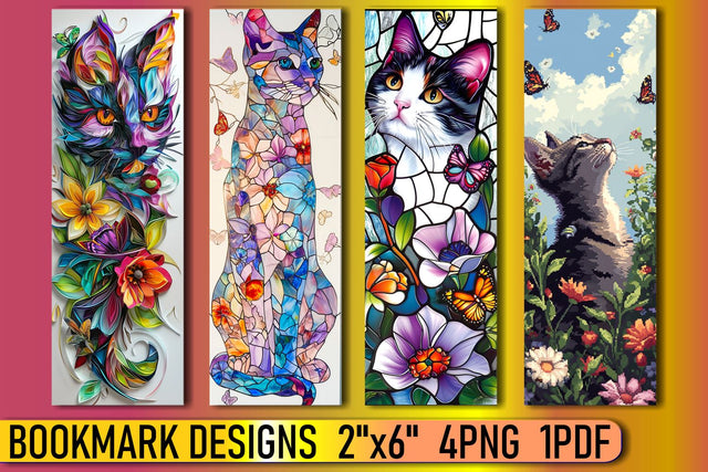 Kitty Bliss: Sublimation Bookmark Collection Sublimation afrosvg 