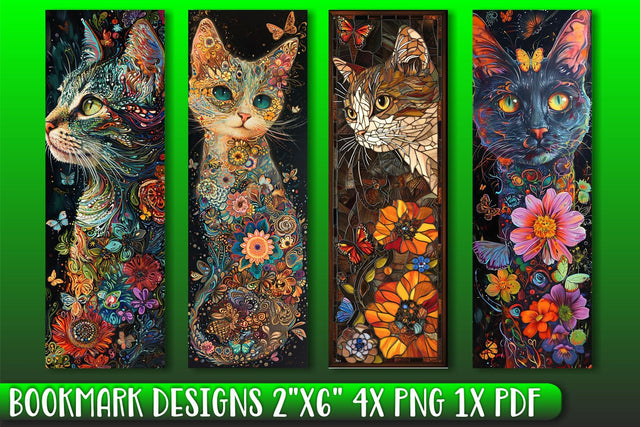 Kitty Bliss: Sublimation Bookmark Collection Sublimation afrosvg 