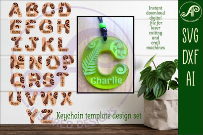Kiwiana theme tag letter designs keychain DIGITAL SVG SVG APInspireddesigns 