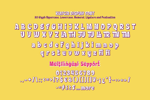 Klatcir - Playful Display Font Font twinletter 