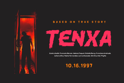 Klathy - Horror Display Font Font twinletter 