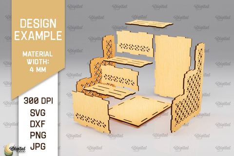 Knife Holders Laser Cut Bundle. Kitchen Knife Stands SVG SVG Evgenyia Guschina 