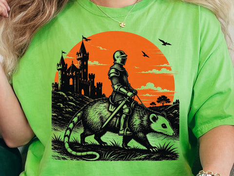Knight Opossum Png, Funny Meme Shirt SVG DesignDestine 