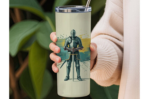 Knight Tumbler Wrap 20oz Sublimation DesignSVG 