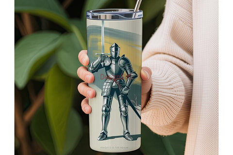 Knight Tumbler Wrap 20oz Sublimation DesignSVG 