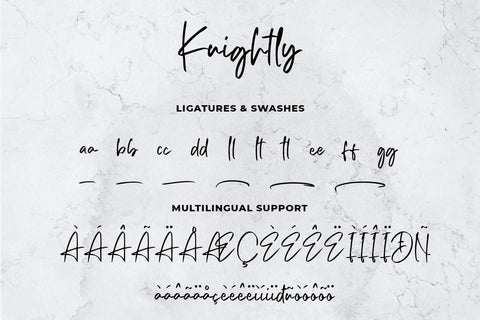 Knightly Font RomieStudio 