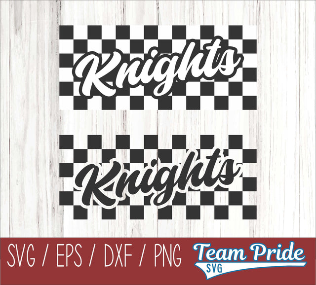 Knights Retro Team Design SVG Digital Download Printable - SVG, EPS, DXF, PNG SVG Team Pride SVG 
