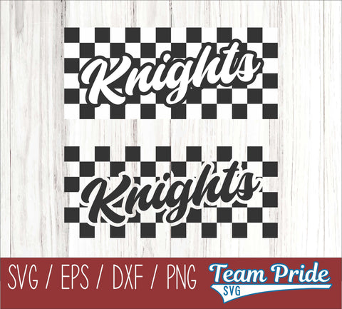 Knights Retro Team Design SVG Digital Download Printable - SVG, EPS, DXF, PNG SVG Team Pride SVG 