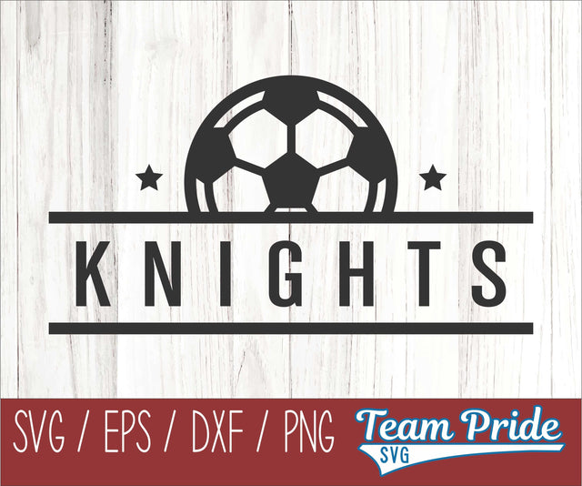 Knights Soccer SVG Digital Download Printable - SVG, EPS, DXF, PNG SVG Team Pride SVG 