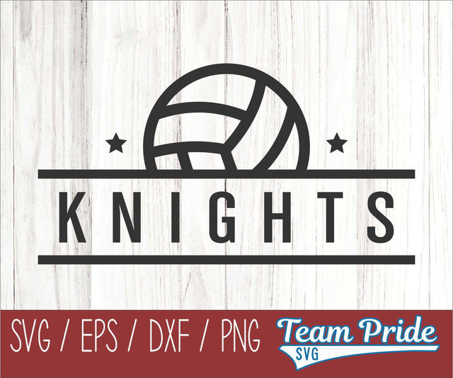 Knights Volleyball SVG Digital Download Printable - SVG, EPS, DXF, PNG 2 SVG Team Pride SVG 