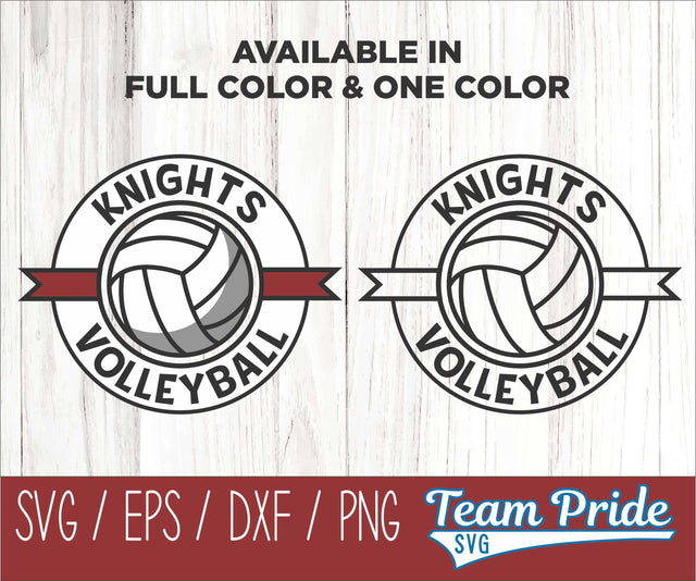 Knights Volleyball SVG Digital Download Printable - SVG, EPS, DXF, PNG SVG Team Pride SVG 