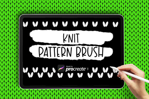 Knit Pattern Brush | Ugly Sweater Procreate Brush Sublimation Cute files 