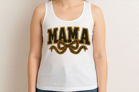 Knitted Mama Bow Sublimation PNG SVG BillahCrafts 