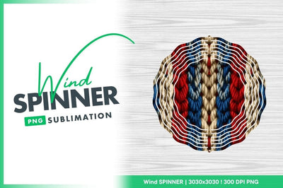 Knitted Texture Pattern in Red White and Blue Vertical Stripes Sublimation Regulrcrative 
