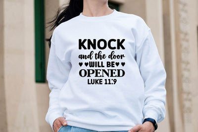 Knock and the door will be opened luke 11 9 SVG Angelina750 