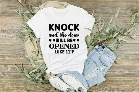 Knock and the door will be opened luke 11 9 SVG Angelina750 