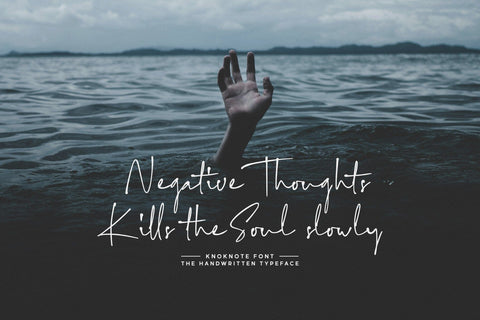 Knoknote / handwritten typeface Font Javapep 