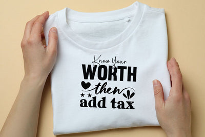 know your worth then add tax SVG Angelina750 