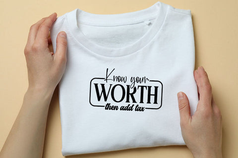 Know your worth then add tax SVG Angelina750 