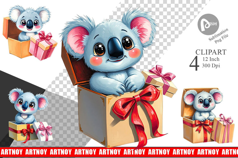 Koala Clipart Gift Sublimation artnoy 