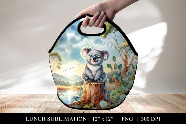 Koala Lunch Bag Sublimation Design Sublimation BijouBay 