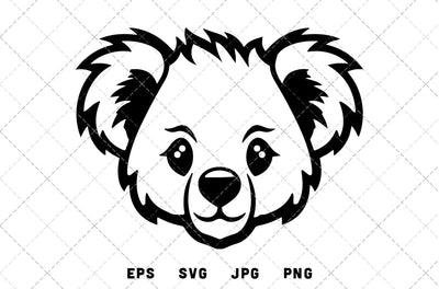 Koala Mascot Graphics - JPG, SVG, PNG, EPS - Digital Download with Commercial License for Cricut, Silhouette, Scan N Cut Crafting SVG Loveleen Kaur 