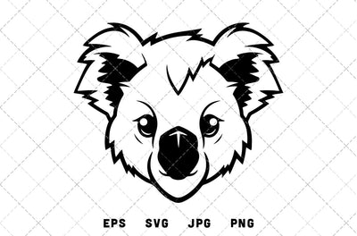 Koala Mascot Graphics - JPG, SVG, PNG, EPS - Digital Download with Commercial License for Cricut, Silhouette, Scan N Cut Crafting SVG Loveleen Kaur 