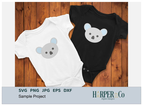 Koala SVG PNG Cut EPS File SVG HarperNCo 