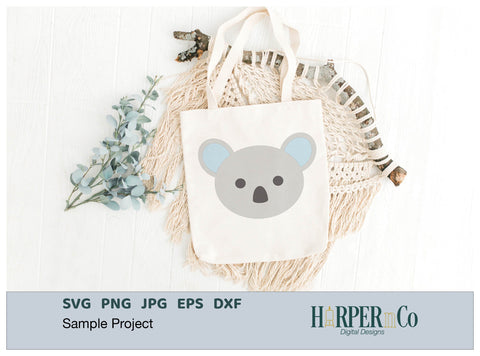 Koala SVG PNG Cut EPS File SVG HarperNCo 
