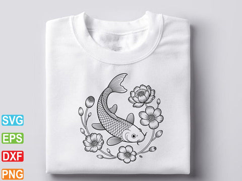 Koi Fish SVG, Koi Fish Clipart, Fish Vector SVG Creativeart88 
