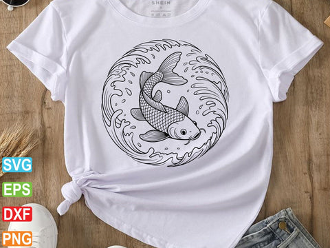 Koi Fish SVG, Koi Fish Clipart, Fish Vector SVG Creativeart88 