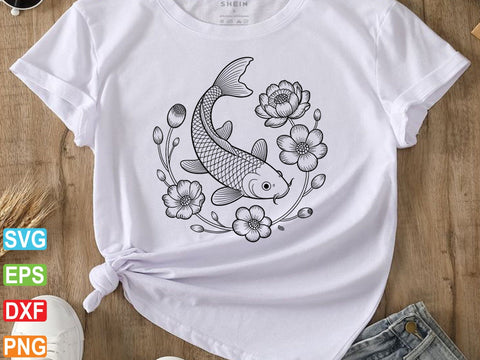 Koi Fish SVG, Koi Fish Clipart, Fish Vector SVG Creativeart88 