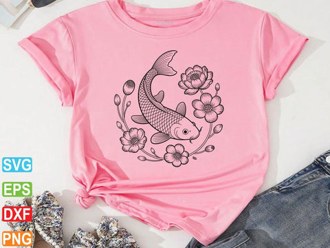 Koi Fish SVG, Koi Fish Clipart, Fish Vector SVG Creativeart88 