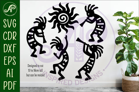 Kokopelli laser cut outs SVG file SVG APInspireddesigns 