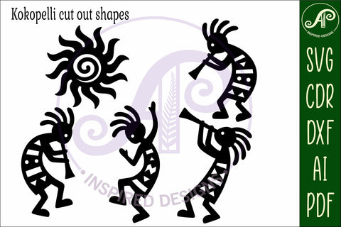 Kokopelli laser cut outs SVG file SVG APInspireddesigns 